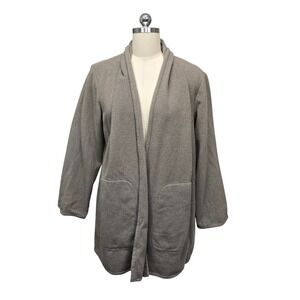 Eileen Fisher Brown Cardigan‎ Sweater Jacket Knit 100% Wool Womens Medium